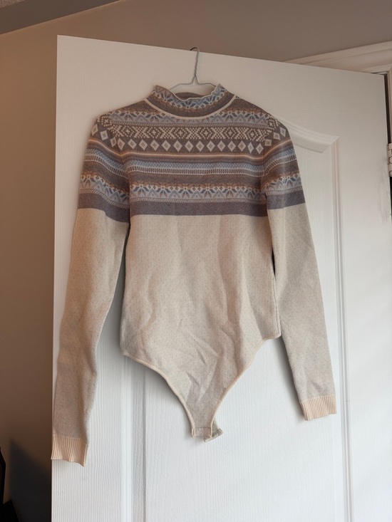 Intimately By Free People Sweaters - Ivory Frost Combo Women's Crew Sweater bodysuit - XS